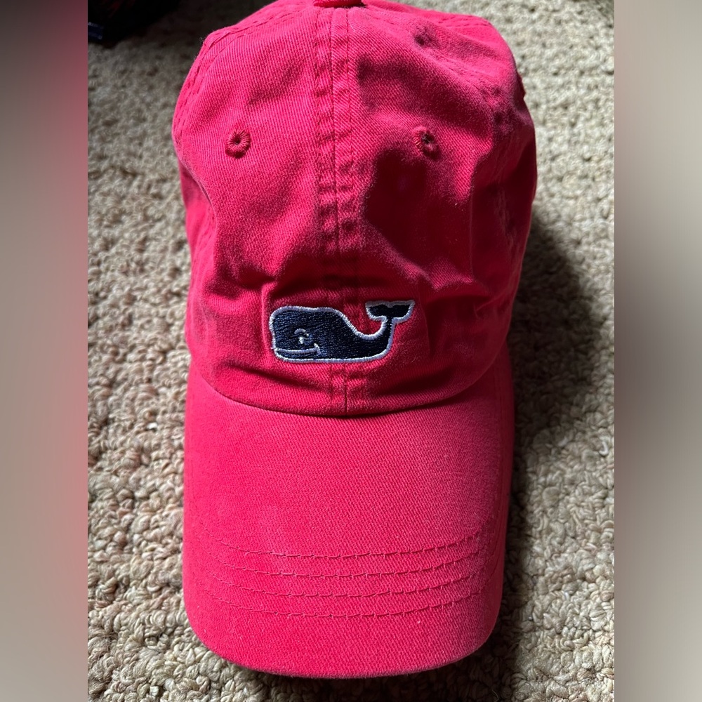 Red Vineyard Vines hat. Like new. Never worn. NWOT